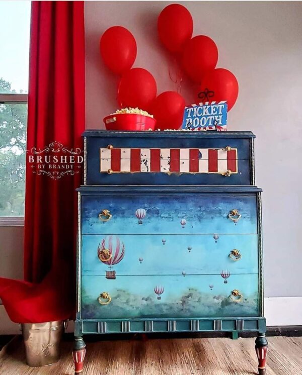 Balloons Mint Decoupage Paper